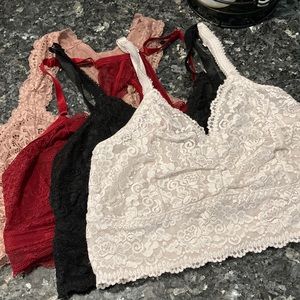 4 pack Torrid Bralette Size 0 Plus Size